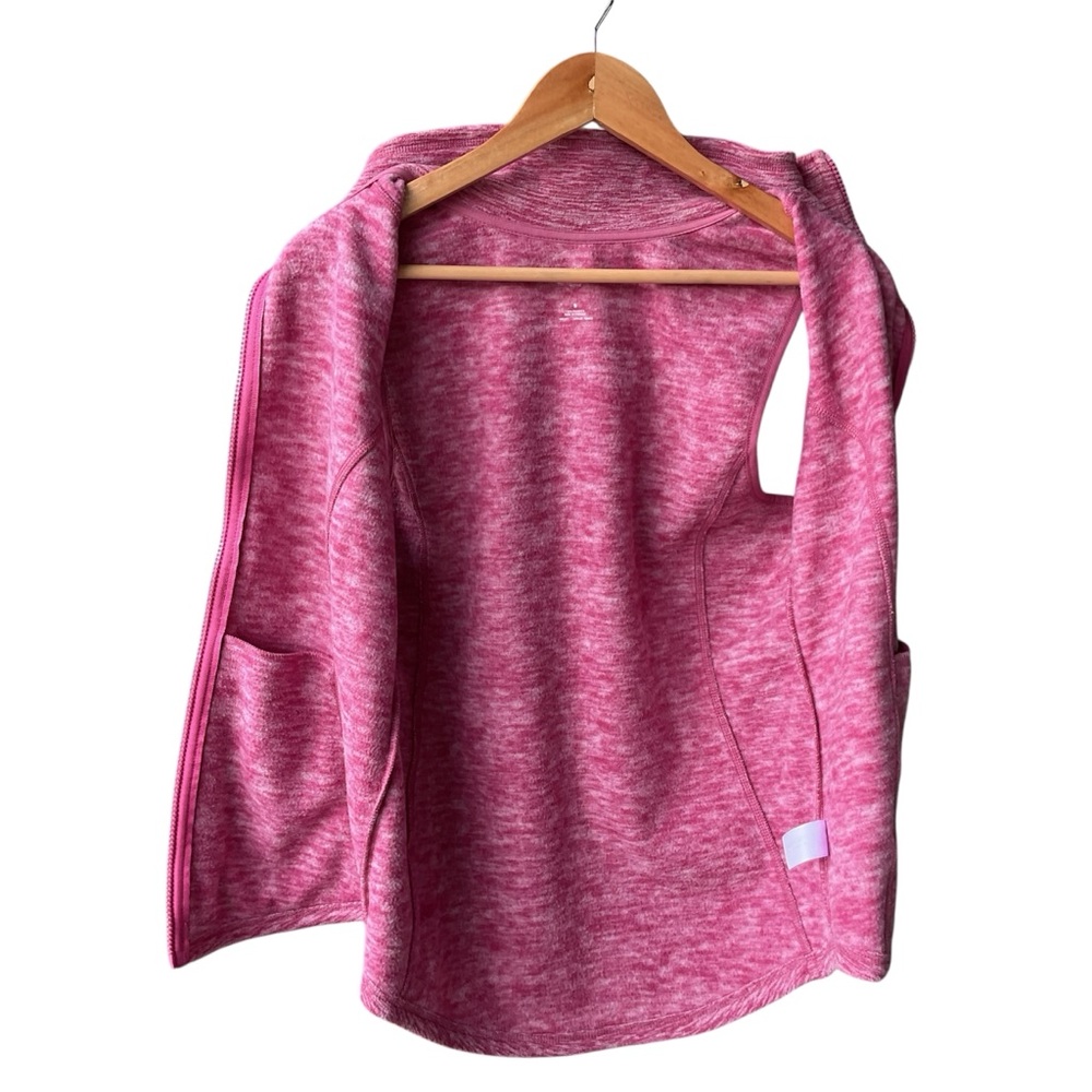 st john's bay Vest Jacket Pink Fleece Active Preppy Athleisure Outdoor consign S - Picture 3 of 6